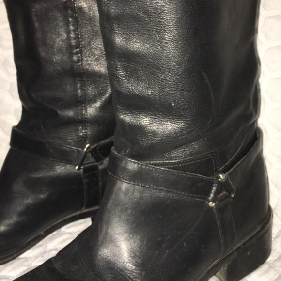 Genuine Leather Calf-High Boots - Picture 3 of 6